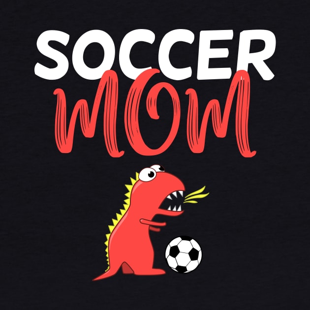 Soccer mom cute dinosaur by Boriana Giormova